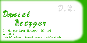 daniel metzger business card